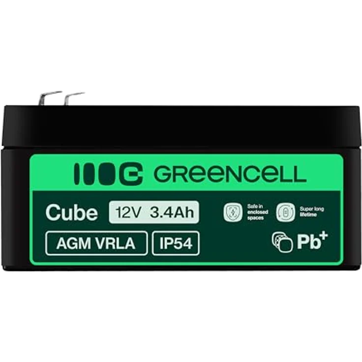 Green Cell UPS-Batterie, Bleisäure, 3.4 Ah, Schwarz – Bild 3