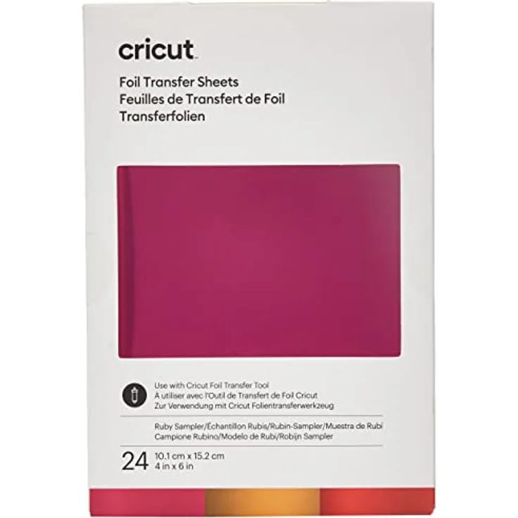 Cricut 2008717, Rubin Transferfolien-Sampler, (24 Stück), One Size – Bild 1