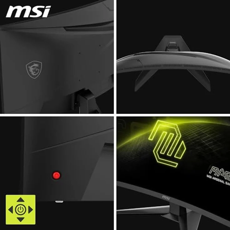 MSI MAG 275CQF E18, 27 Zoll WQHD Gaming-Monitor, 180 Hz, 0,5 ms, HDR-Ready, 1500R Curved, schwarz – Bild 5