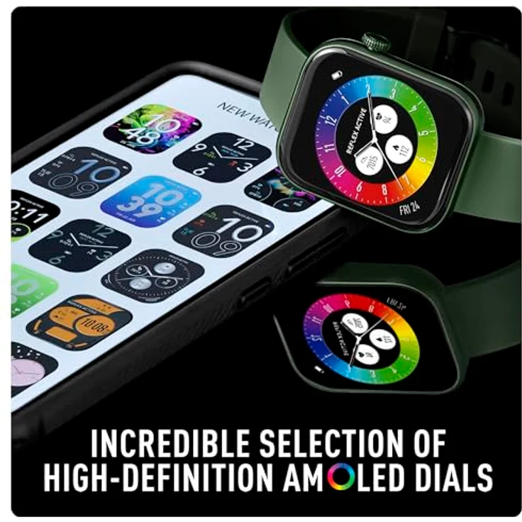 Reflex Active Smart Watch Series 40, AMOLED-Display, grüne Aluminium-Lünette – Bild 2