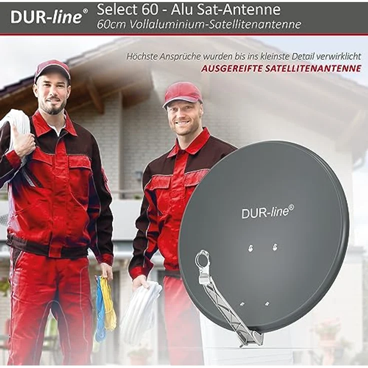 DUR-line Select 60/65cm Satellitenschüssel Alu anthrazit – Bild 9