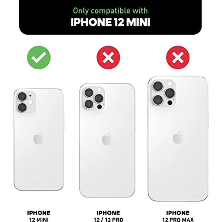 adidas EX7915 Hülle für iPhone 12 Mini 5.4, Booklet Schutzhülle mit stoßfesten erhöhten Kanten, Wild Pine/Säuregelb, Original Zubehör – Bild 2