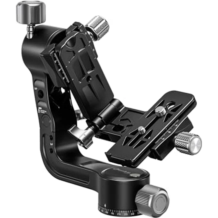 LEOFOTO 2-Wege-Neiger PG-2S Gimbal, Ideal für Tier- und Sportfotografie, Arca-Swiss-Standard, schwarz – Bild 3