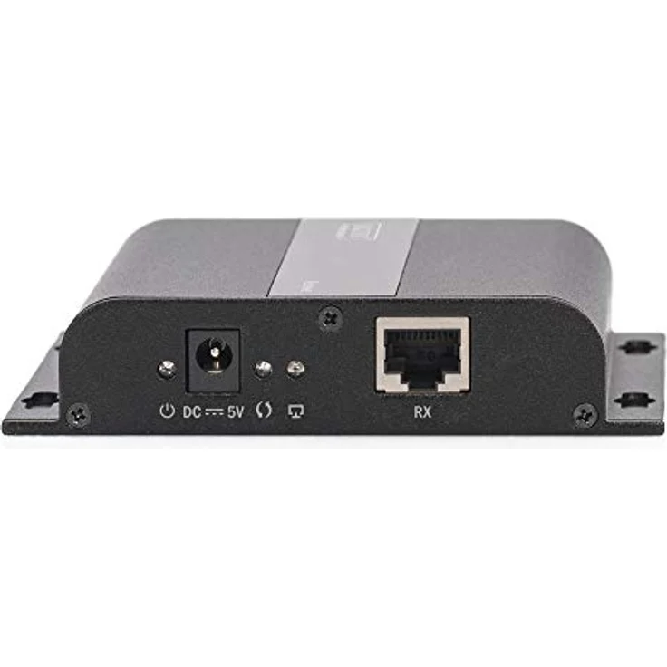 DIGITUS Professional 4K HDMI Extender (Empfängereinheit), IP fähig und Direktverbindung (Cat 5, 5e, 6), bis zu 253 Empfänger, Auflösung 3840x2160p mit 30 Hz, Schwarz – Bild 3