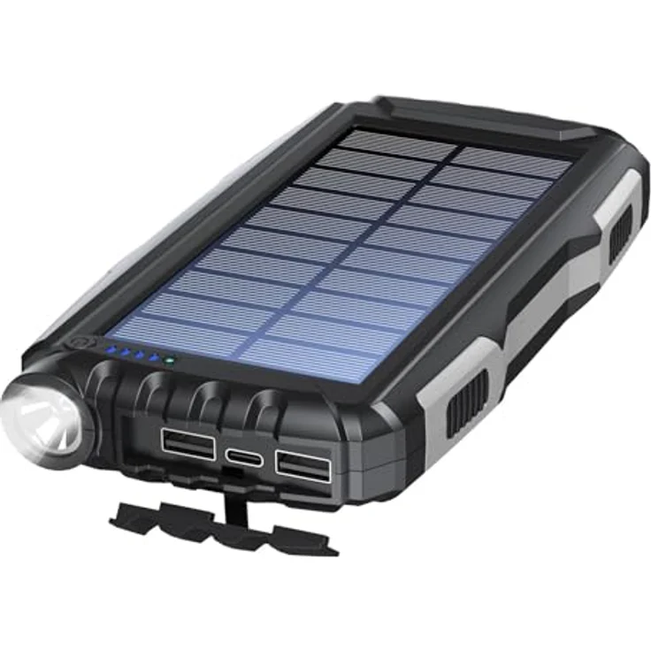 Denver PSO-20010 MK2, Solar Powerbank mit 20.000mAh, robust und umweltfreundlich, One Size – Bild 3