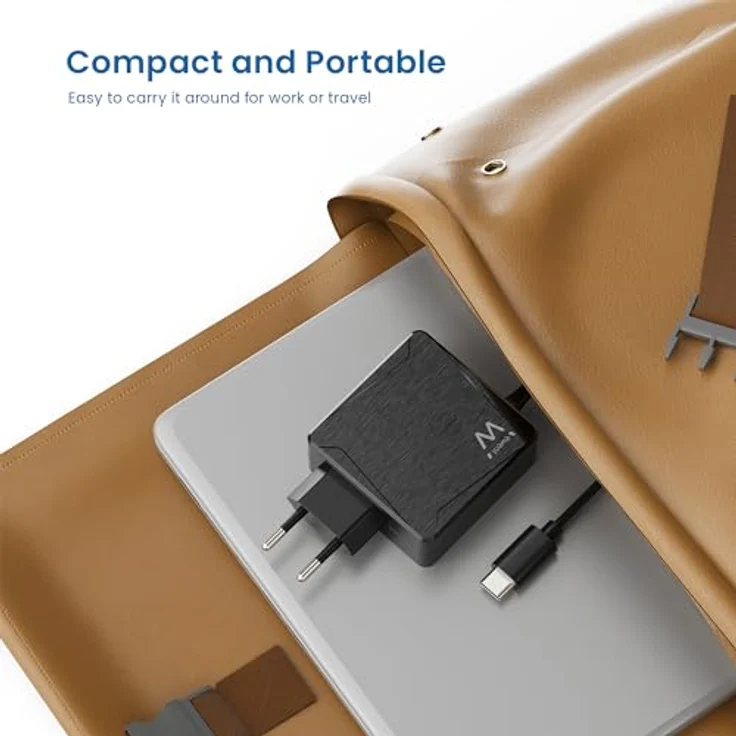 Ewent EW3978, USB Type-C Notebook Netzteil mit 65W Leistung, Schwarz, kompaktes Design mit 150 cm Kabel und Power Delivery Schutzsystem – Bild 8