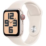 Apple Watch SE (2024) Smartwatch (Watch OS) - Motivierende Fitnessdaten, innovative Features - Apple - Dunkelgrau