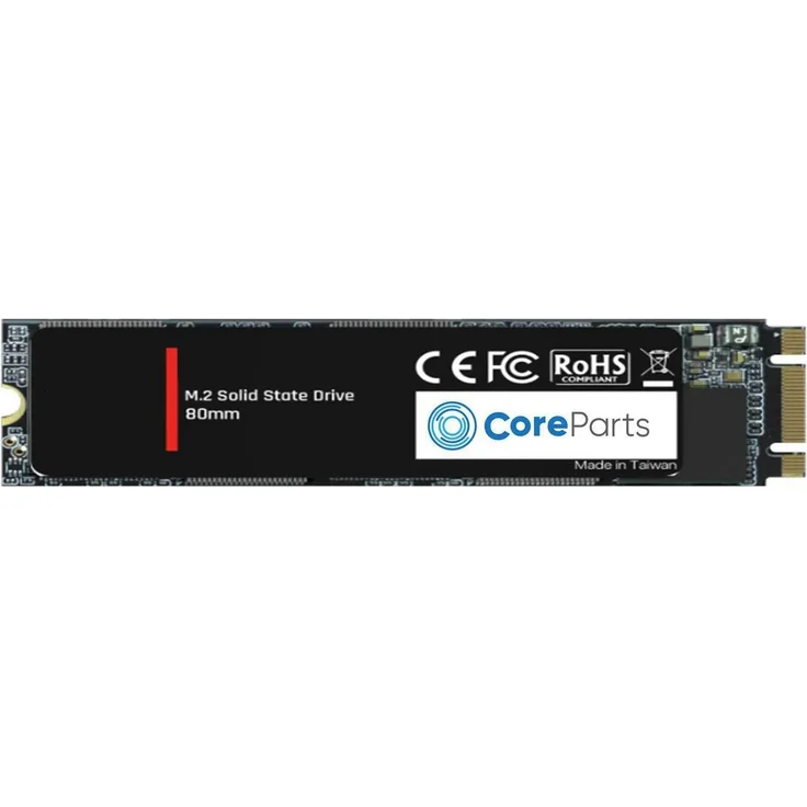 CoreParts CPSSD-M.2SATA-512GB Internes Solid State Drive M.2 Serial ATA III SLC, MicroStorage SSD für verbesserte Haltbarkeit und Leistungsfähigkeit, schwarz