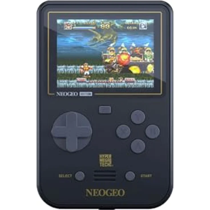 BLAZE EVERCADE NEO-GEO SUPER POCKET, Handheld-Konsole mit 18 vorinstallierten Arcade-Spielen, 2,8 Zoll IPS Display, USB-C-Laden, schwarz – Bild 3