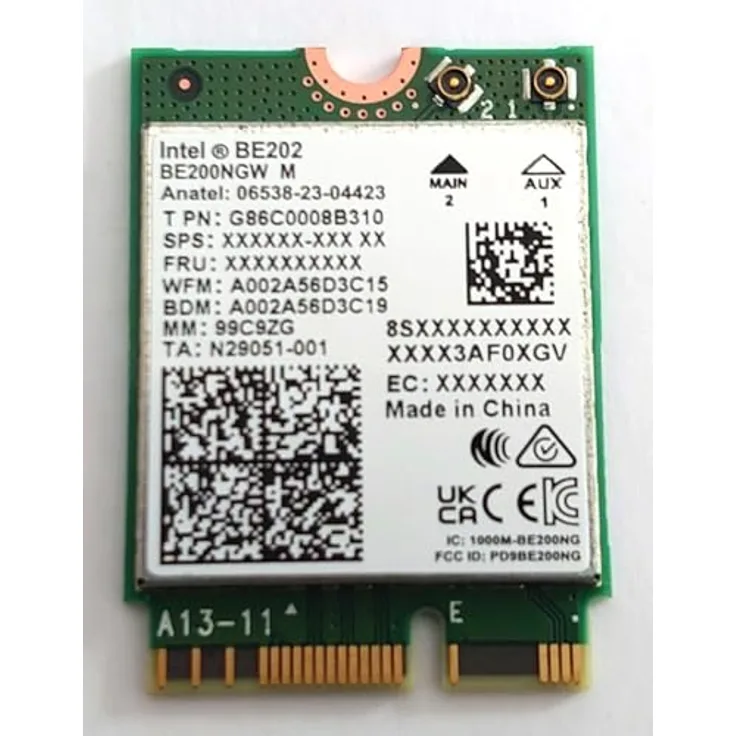 Intel WI-FI 7 BE202 2230, Netzwerkadapter M.2 2230 mit Wi-Fi 7 und integriertem Bluetooth