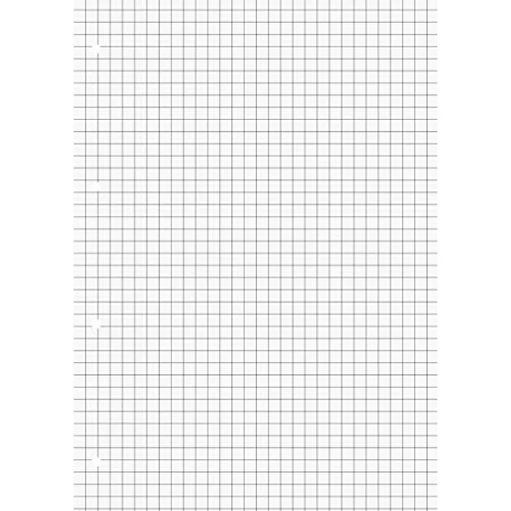 BRUNNEN Notizblock A4, kariert mit 50 Blatt, Lin 7, 90 g/m² Premiumpapier, hochweiß, grau – Bild 1