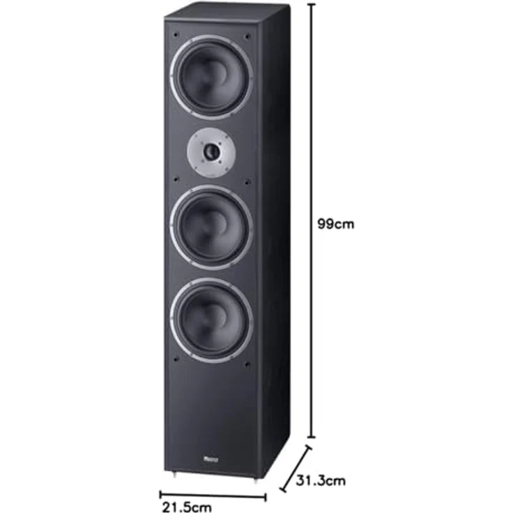 Magnat Monitor Supreme 1002, Schwarz Standlautsprecher - 190 Watt - schwarz – Bild 3