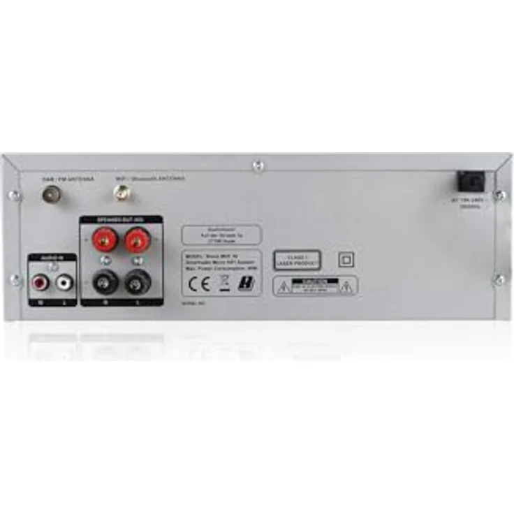 Block MHF-50 Mikroanlage silber, Kompaktanlage mit 4 Zoll Farbdisplay, Triple-Radio, CD-Spieler, WLAN, Bluetooth, Spotify®-Connect Ready, inkl. Lautsprecher – Bild 3