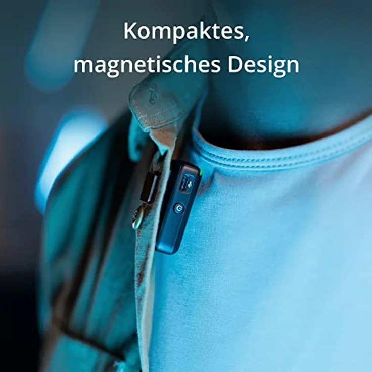 DJI Mic (1 Sender + 1 Empfänger), Lavalier-Funkmikrofon, 250 m Reichweite, kompakt und Ultraleicht, 14 Stunden Aufnahme, Funkmikrofon für PC, iPhone, Kameras, YouTube, Vlogs, Livestream – Bild 3