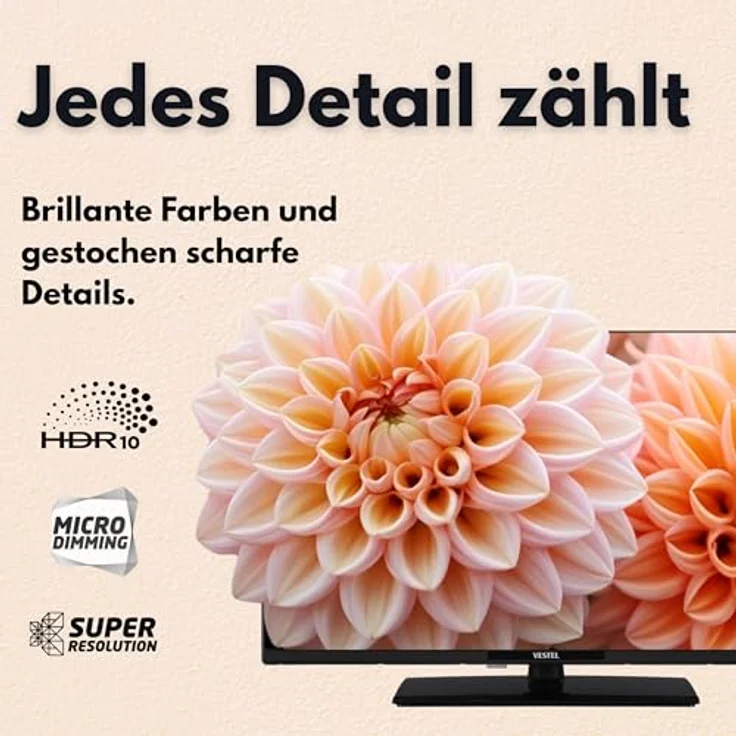 Vestel 40FT9740, 40 Zoll Smart TV Powered by TiVo, Full HD mit HDR, Triple-Tuner, LED TV, schwarz – Bild 5