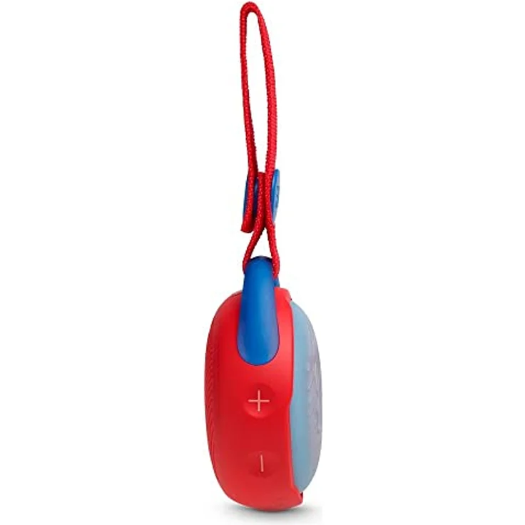 JBL JR Pop Mini-Boombox für Kids - Poppiger, wasserdichter Bluetooth-Lautsprecher mit eingebauten Lichtmotiven - Bis zu 5 Stunden Musik hören mit nur einer Akku-Ladung Rot – Bild 6