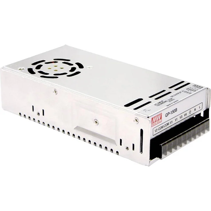 MeanWell QP-150D, 150 W Konstantspannungsnetzteil, 12 V, 10 A, 90 - 264 V, RoHS, kompakt, passive Kühlung, Metallgehäuse