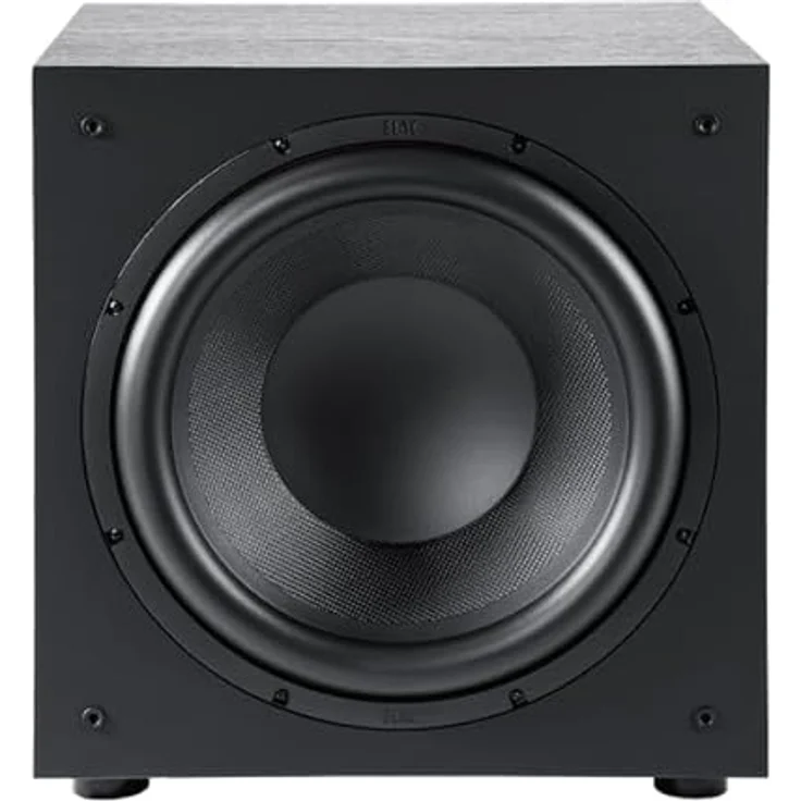 ELAC Debut 3.0 DS123, 12'' Subwoofer mit 200 W Leistung, präzisem Bass und edlem Design – Schwarz – Bild 2