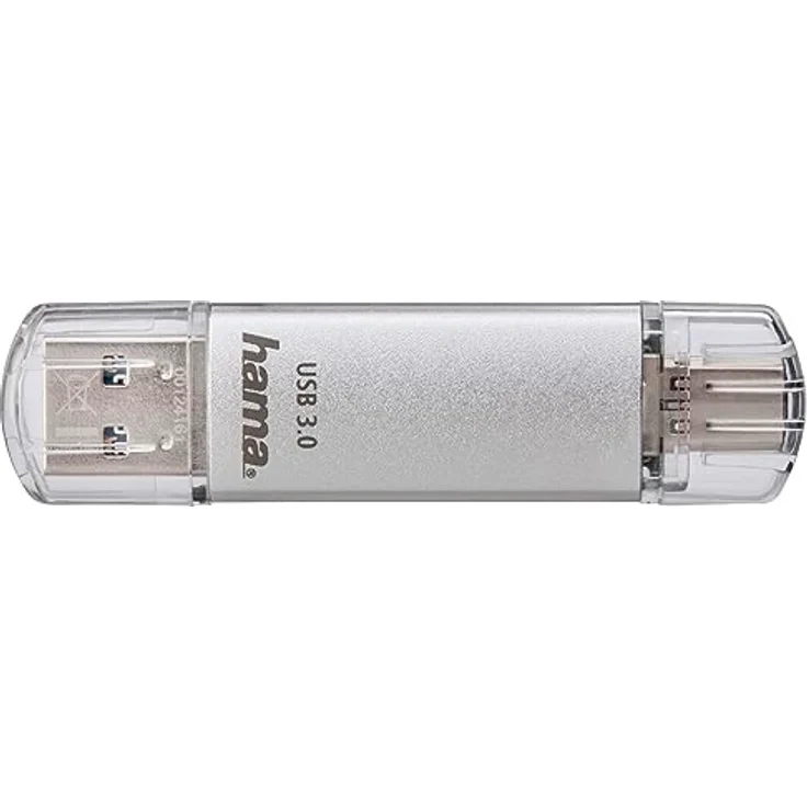 Hama 16GB USB-Speicherstick mit USB 3.0&USB 3.1-Type-C (2-in-1 USB-Stick, z.B. für Android Handy, Tablet, Computer, Notebook, MacBook, OTG, 40MB-s) USB-Typ-C Handy-Stick, Doppel Memory-Stick silber – Bild 5