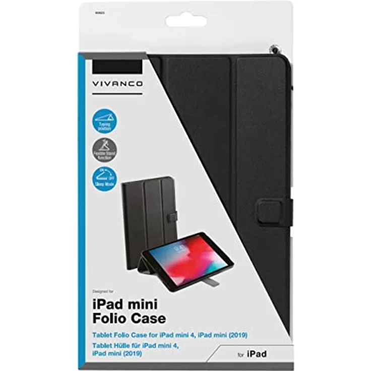 Vivanco Folio Case für Apple iPad mini 7.9 (2019), Schwarz (60623) – Bild 3