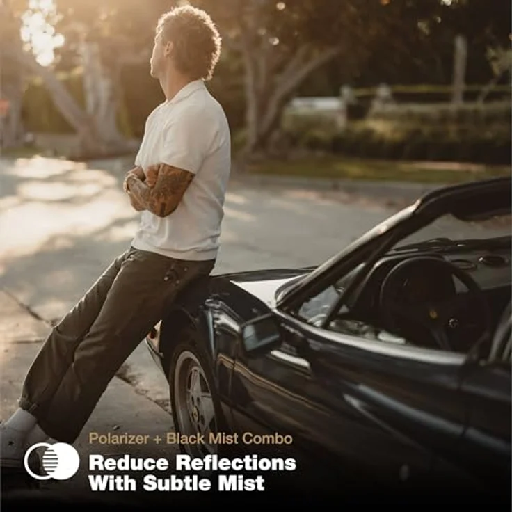 PolarPro Shortstache Everyday Filter, 58mm Kamerafilter mit Mist Light und PL, mattgrüner Aluminiumrahmen – Bild 3