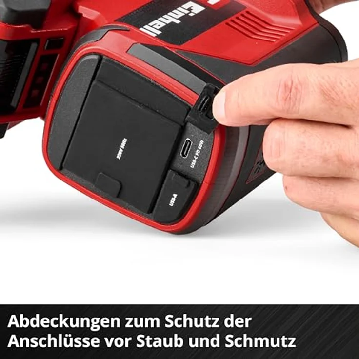EINHELL Akku-Energiestation TC-ES 18/150/1 Li, mobile Stromversorgung mit 150 W, USB-C-PD und LED-Licht, Solo – Bild 9