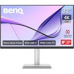 BenQ MA320UP, 32 Zoll 4K Monitor mit Nano-Gloss-Beschichtung, Dual-USB-C (90W), Mac-Farbabstimmung, integrierter USB-Hub, P3-Farbraum