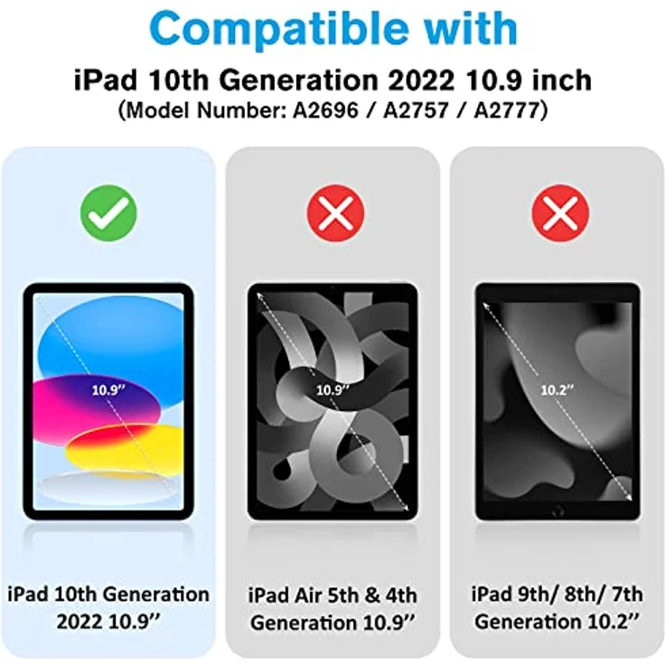 ProCase Hülle für iPad A16 11 Generation 2025 11"/ iPad 10. Generation 2022 10,9'' - Leicht Dünn Hard Case mit Auto Wake/Sleep Funktion - Gelb – Bild 2