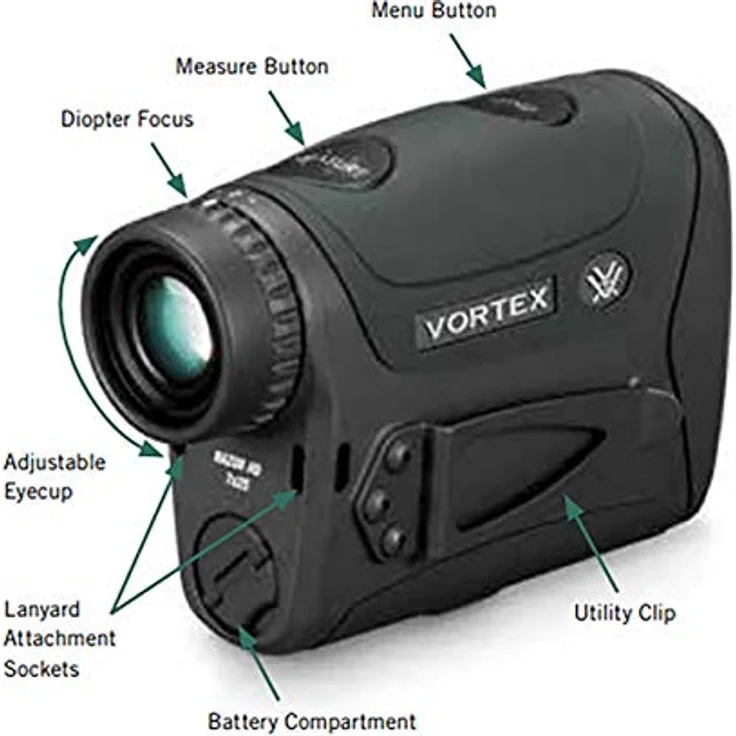 Vortex Razor HD 4000 Laser Rangefinder, LRF-250, Präzisionsmessgerät für Entfernungen bis 4000 Meter, Schwarz – Bild 5