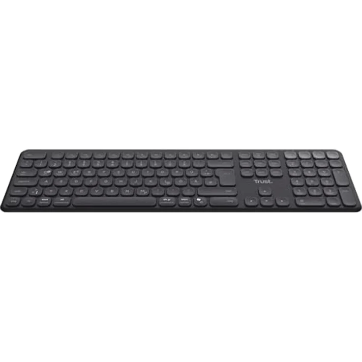 Trust Vaiya Kabellose Multigerätetastatur, Schwarz, 2,4 GHz & 3x Bluetooth, Scherentasten, 6 Monate Akkulaufzeit, Multi-OS-Unterstützung – Bild 12
