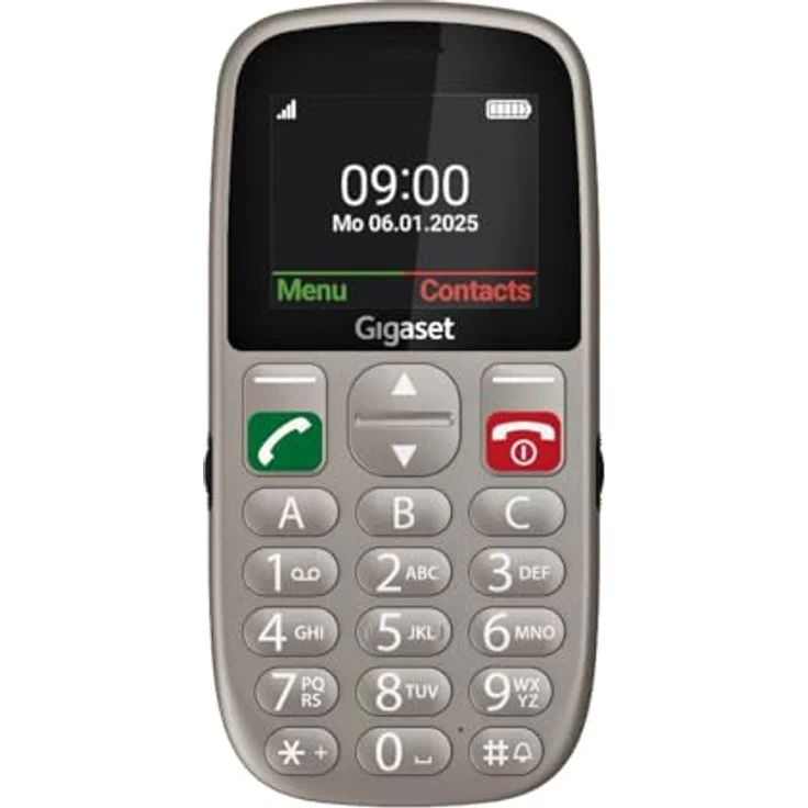 Gigaset GL395 2G Smartphone mit 2,2" TFT-Display, 0,3 MP Kamera, IP44, Single SIM, Titanium Silver – Bild 1