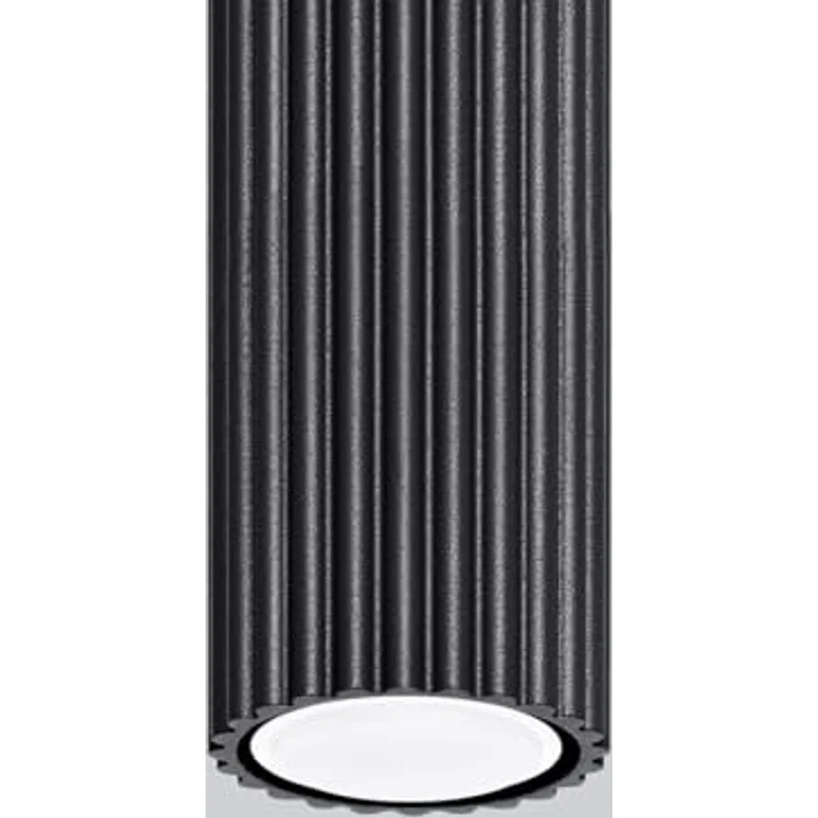 SOLLUX lighting Deckenlampe Aluminium 1 Flammig Karbon Schwarz, Energiesparende GU10 LED-Kompatibilität – Bild 5