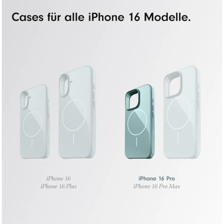 beats Case iPhone 16 Pro - MagSafe, Kratzfeste Schutzhülle, passgenau, Innenfutter aus Mikrofaser - Pazifikblau – Bild 2