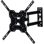 HEITECH TV Wandhalterung für Fernseher bis 55", 180° schwenkbar, neigbar, ausziehbar, Wandabstand 4 bis 39,5 cm, inkl. Befestigungsmaterial und Wasserwaage