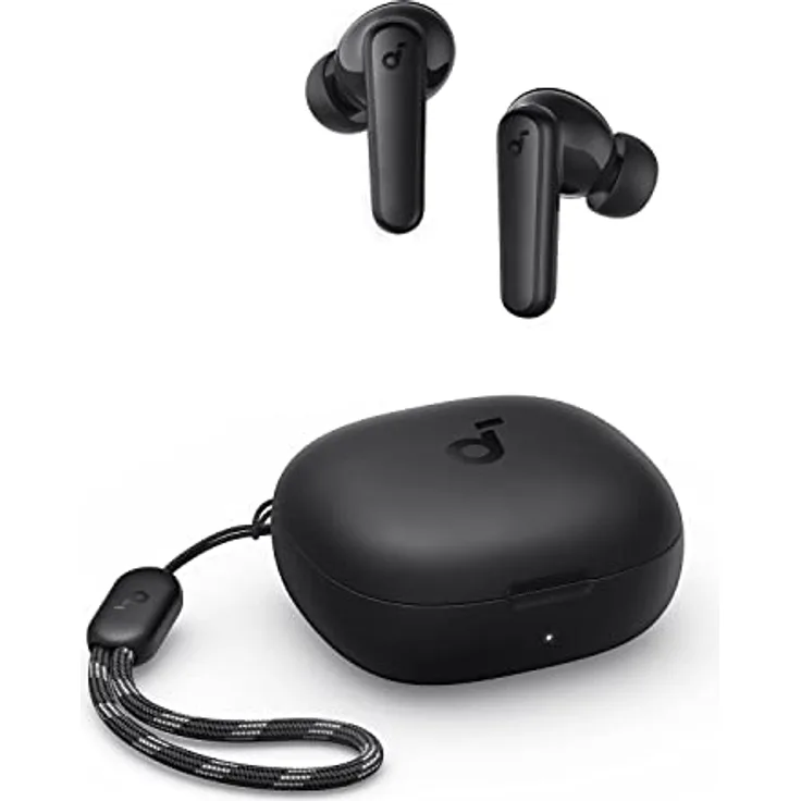 soundcore by Anker P20i Kabellose Bluetooth Kopfhörer in-Ear, 10mm Treiber, Bluetooth 5.3, Anpassbarer EQ, 30 Std. Spielzeit, IPX5 wasserfest, 2 Mikros mit KI, einzeln verwendbar (Schwarz)