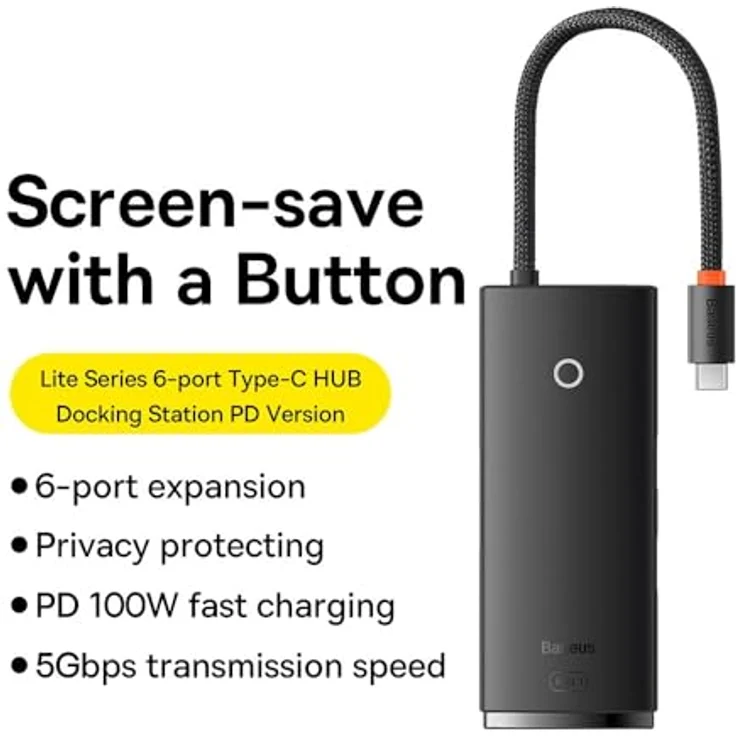 Baseus Amblight Powerbank 30000mAh 65W PD3.0 QC3.0 4X USB / 1x Type C + Kabel weiß (PPLG-A02), WKQX050101 – Bild 2