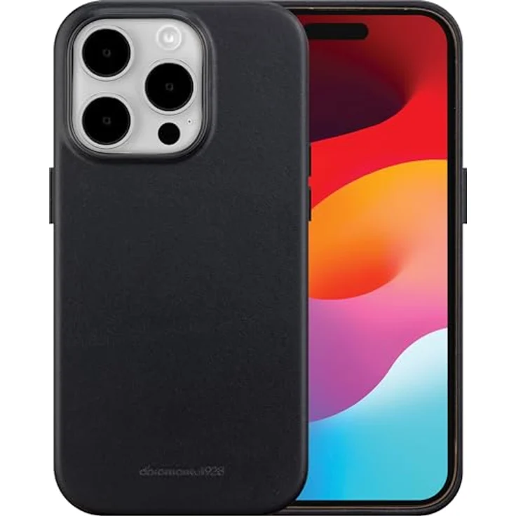 dbramante1928 Roskilde MagSafe Smartphone-Hülle für iPhone 15 Pro Max, schwarzes Leder, kratzfest, 17 cm (6,7 Zoll) – Bild 1