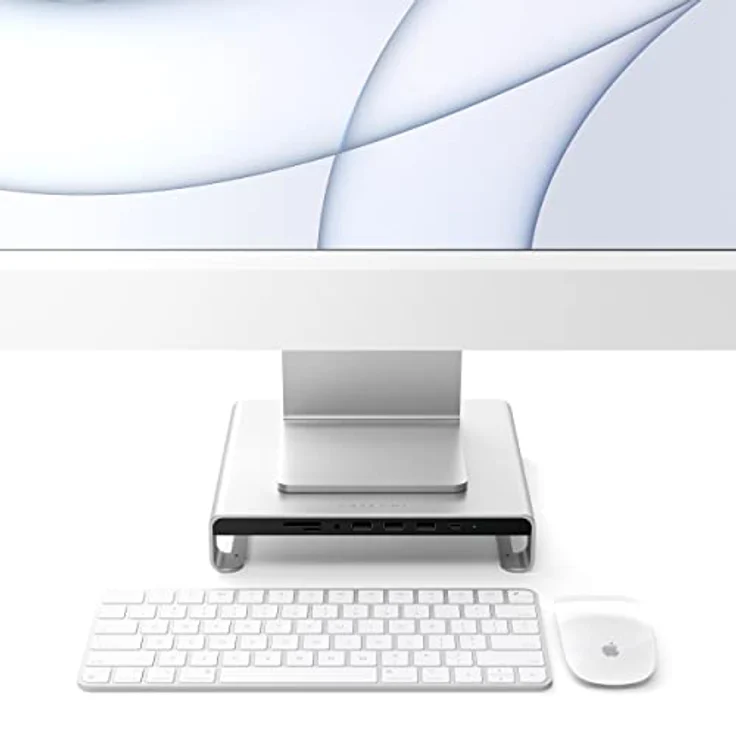 Satechi Aluminum Monitor Stand Hub for iMac silver – Bild 9
