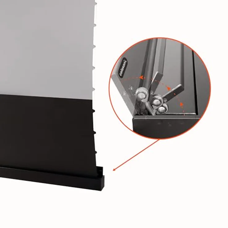 Celexon UST Hochkontrast Bodenscheren Leinwand - HomeCinema Plus, 80" schwarz (16:9), Leinwand, Schwarz – Bild 6