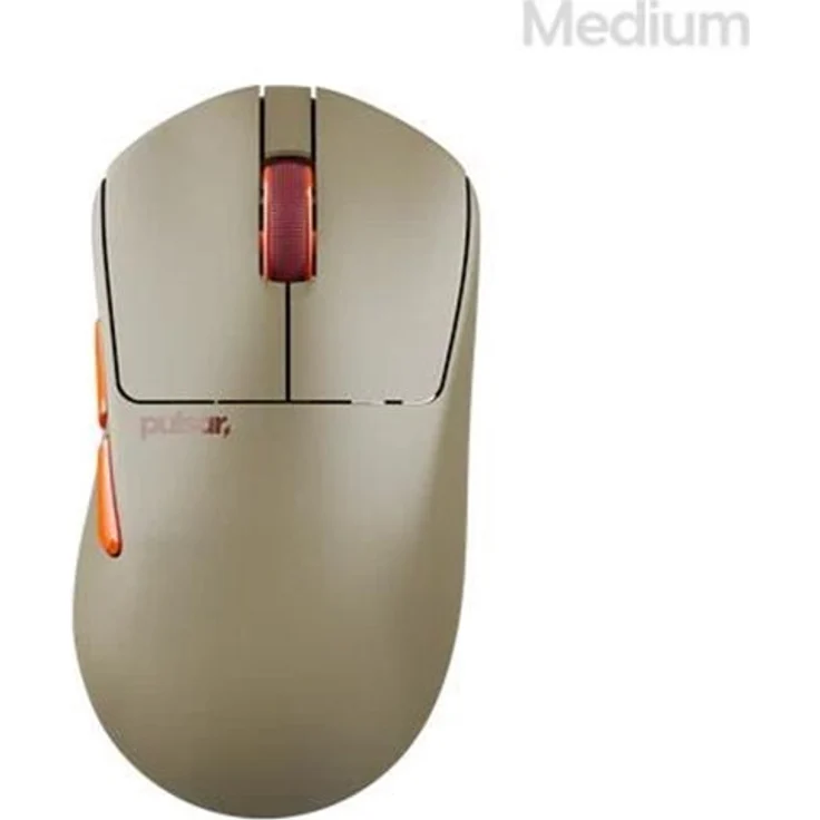 Pulsar X3 CrazyLight Medium Wireless Gaming Maus, 32.000 DPI Sensor, 8K Polling-Rate, beige – Bild 9