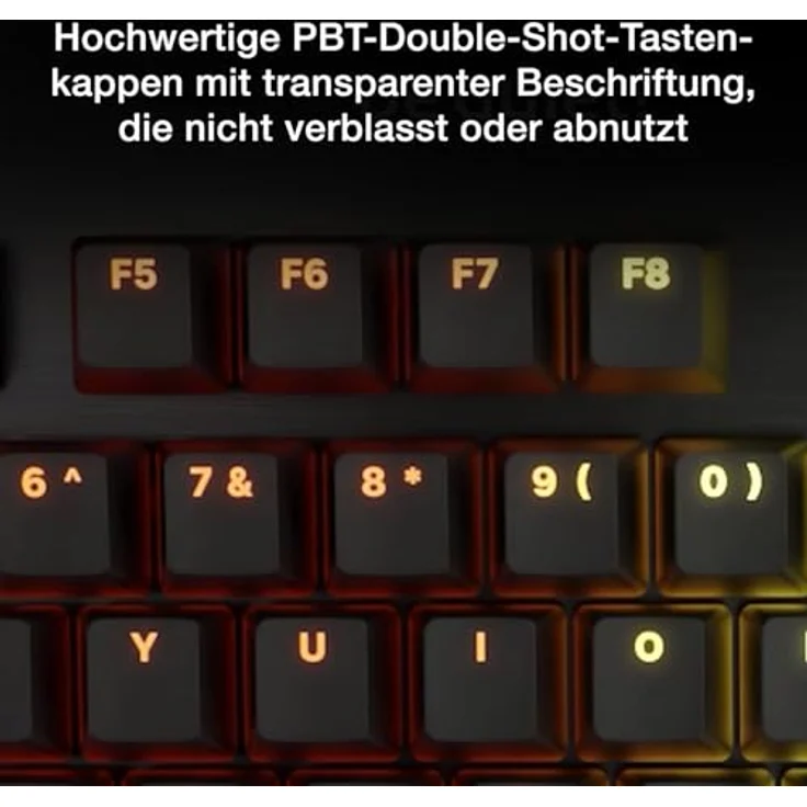 be quiet! Dark Mount Silent Linear FR ISO Gaming-Tastatur mit 8 Display-Tasten, Media Dock und hot-swap-fähigem Nummernblock, schwarz – Bild 6