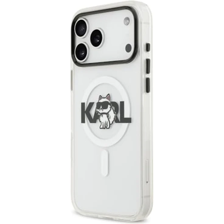 CG MOBILE Karl Lagerfeld IML Choupette Skizzenlogo, transparente MagSafe-Hülle für iPhone 17 Pro aus TPU/PC – Bild 2