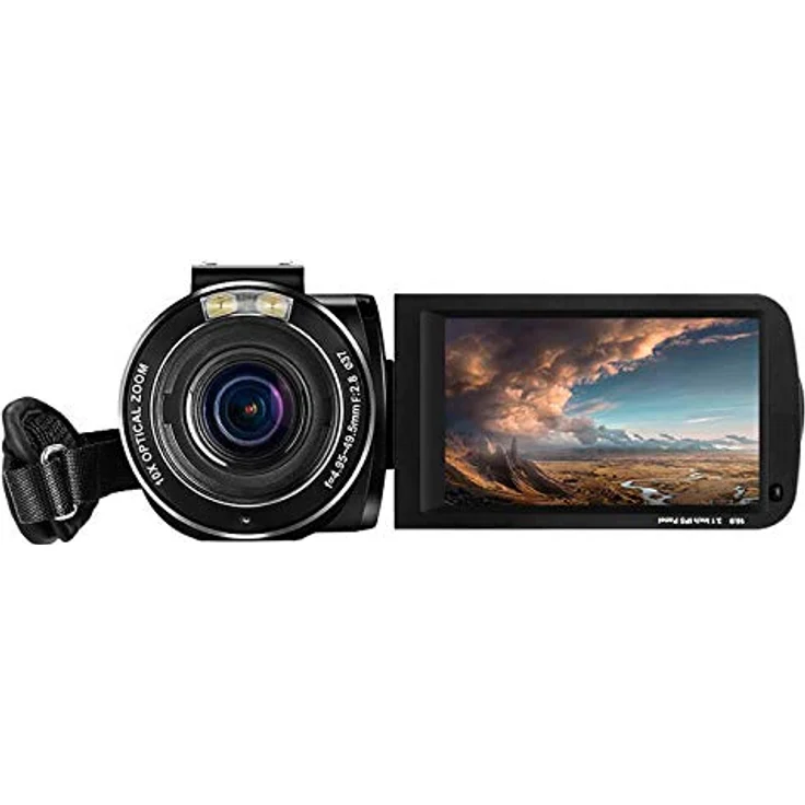 LIPA AD-C7 Camcorder 4K, Sony-Objektiv, 120-facher Zoom, Wifi, mit Stativ- und Mikrofonanschluss – Bild 6