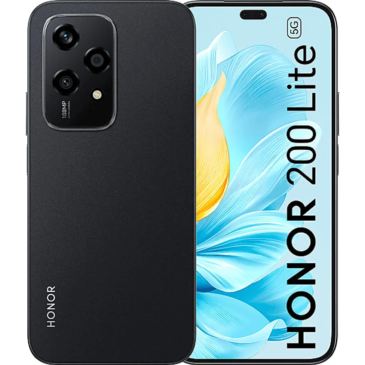 HONOR 200 Lite 256 GB Midnight Black Dual SIM – Bild 1
