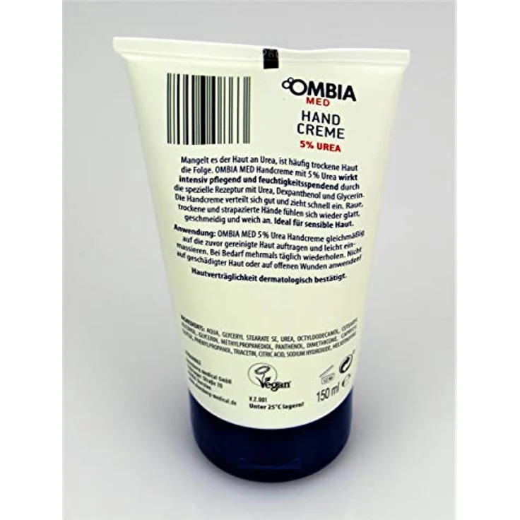 Ombia Med Lacura MED HANDCREME 5% UREA für trockene Haut, mit Dexpanthenol und Glycerin, 5% UREA – Bild 2