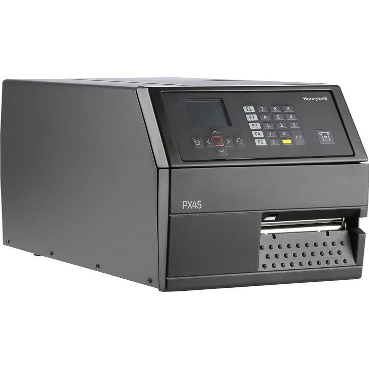 Honeywell PX45A0000002030, industrieller Etikettendrucker mit 300 dpi, Thermotransfertechnologie, Schwarz, Multi-Interface und robustem Design