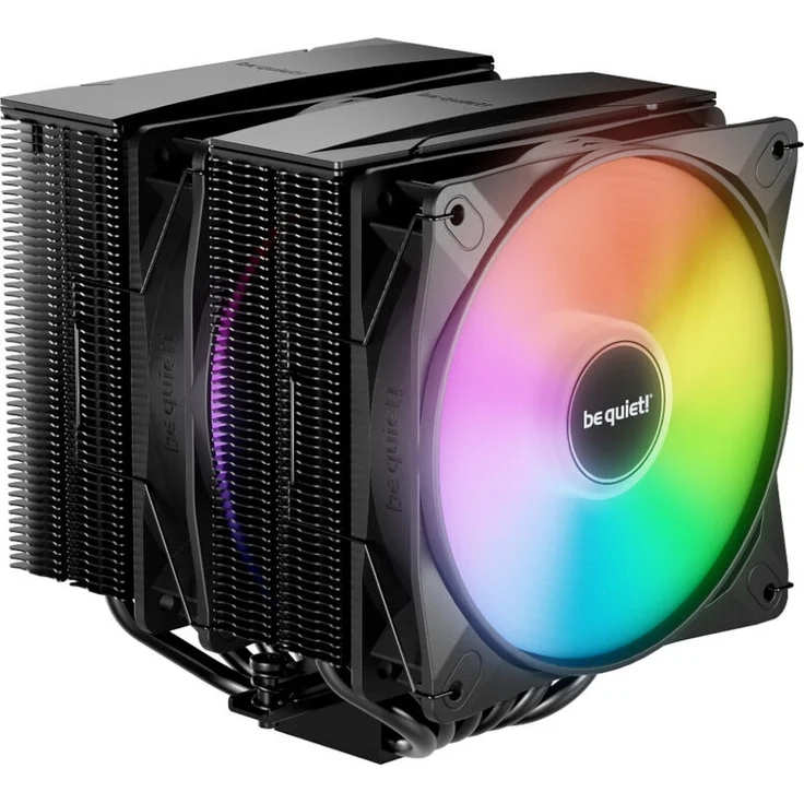 be quiet! Pure Rock Pro 3 LX CPU-Kühler - 120mm, schwarz, leistungsstarker Kühler mit 6 Heatpipes und 2x 120-mm-PWM-Lüfter – Bild 1