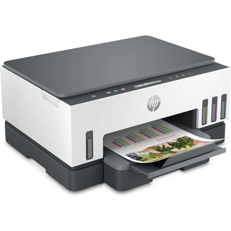 HP Smart Tank 7008, Multifunktionsgerät mit WLAN, Drucken, Scannen, Kopieren, bis zu 15 S./Min. schwarz, 1.200 x 1.200 dpi – Bild 2