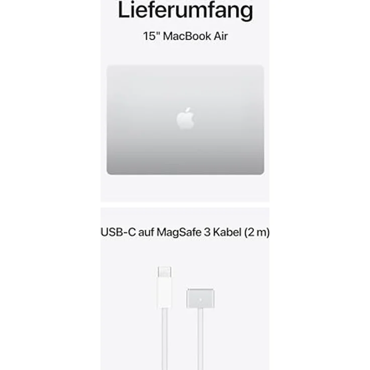 APPLE MacBook Air (2026) - 15,3 Zoll, Apple M5, 16 GB RAM, 512 GB SSD, Silber, macOS – Bild 6
