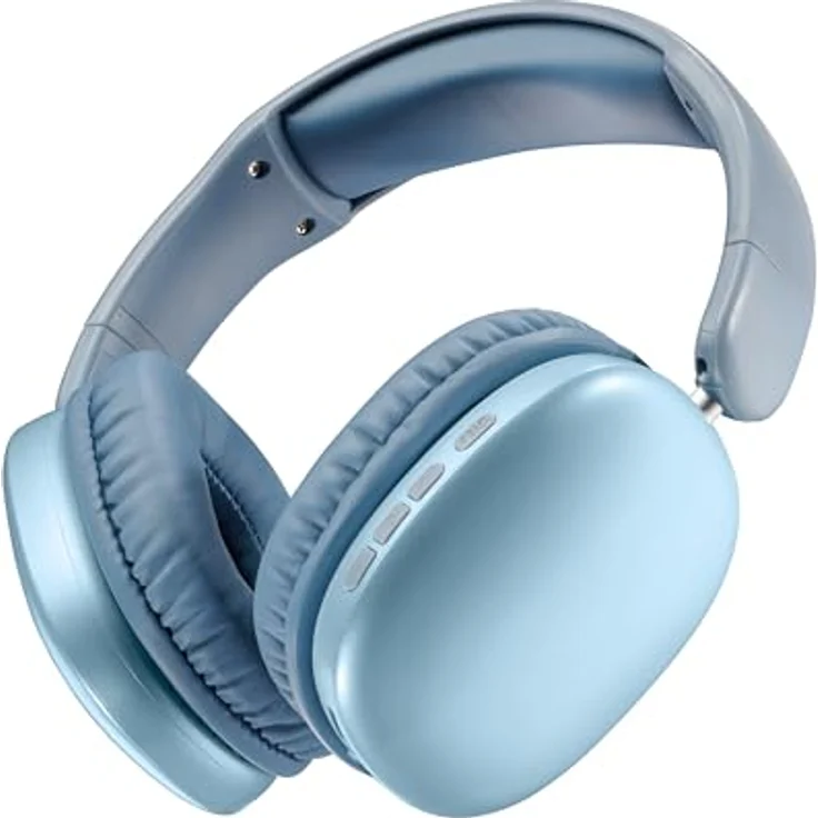 Music Sound MAXI3 Kabellose Over-Ear-Kopfhörer, Aktive Geräuschunterdrückung, Bis zu 35h Akkulaufzeit, USB-C-Aufladung, Blau – Bild 1
